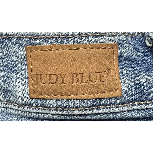 Judy Blue Women's Slim Fit Rhinestone Distressed Jeans - Size 15 (32x27.5) - Picture 5 of 9